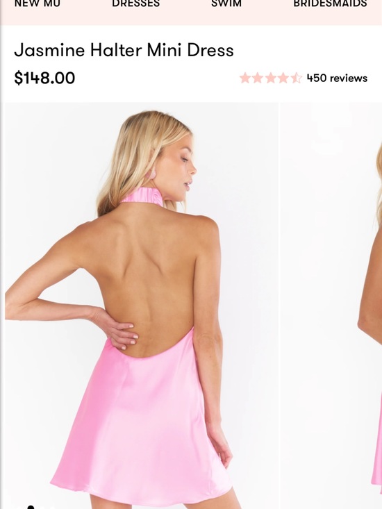 Show Me Your MuMu Dresses & Skirts - Show Me Your MuMu Jasmine Halter Mini Dress - Pink
